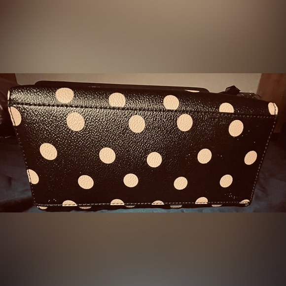 Kate Spade Totebag - Polkadot - Pink Black - Y2k Shoulder Purse - Clutch Purse